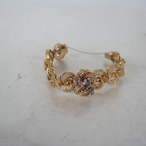 14K GOLD WOVEN BRACELET14k gold