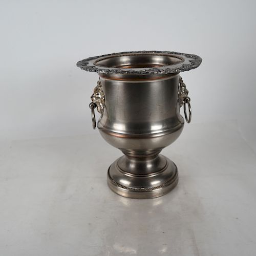 SILVER PLATE CAMPAGNA URN WINE CHAMPAGNE 3885ec