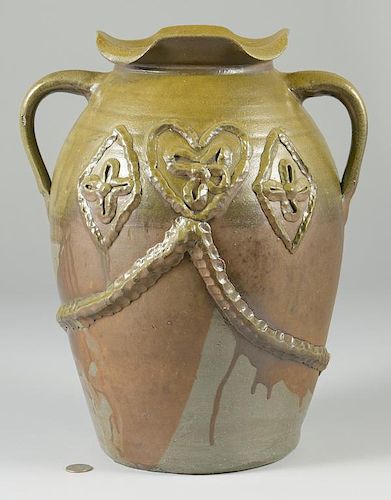 MIDDLE TN POTTERY JAR, POSS. HEDGECOUGHLarge