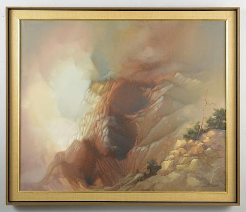 CHARLES RHINEHART OIL ON CANVAS