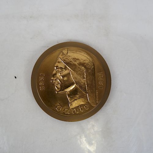 BRONZE MEDALLIONA bronze medallion