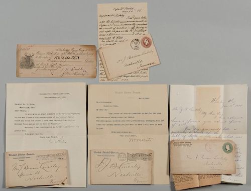 CSA GENLS LETTERS TO J B LINDSLEY  388721