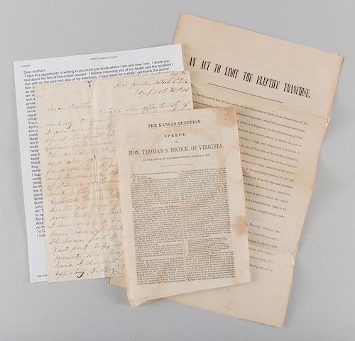 TN CIVIL WAR BROADSIDE, PAMPHLET,