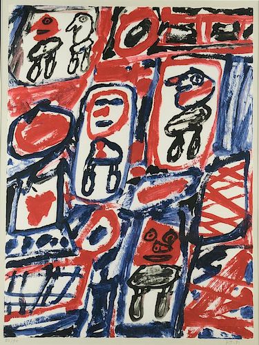 DUBUFFET LITHOGRAPH SITE AVEC CINQ 388811