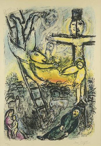 MARC CHAGALL LITHOGRAPH, JACOB'S