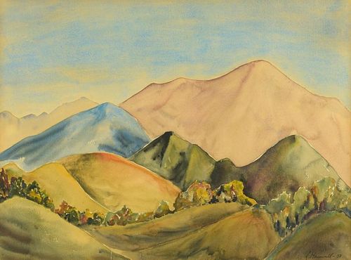 LEONA H HASWELL WATERCOLOR OF 38883e