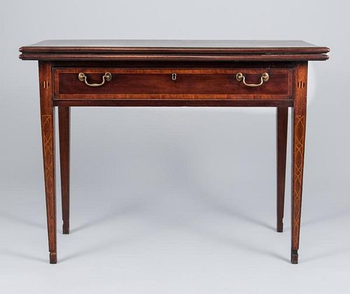 CARD TABLE WITH PITCH INLAYNeoclassical