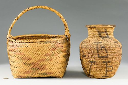 2 NATIVE AMERICAN BASKETS1st item: