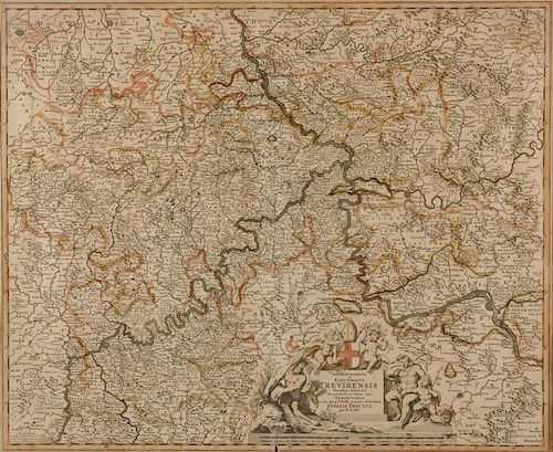 MAP OF THE RHINE FOREST, GERMANYFrederick