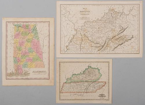 3 19TH CENT. AL, KY, & TN MAPS1st