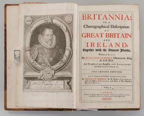 BRITANNIA, VOL. I & II CAMDEN 1722Camden,