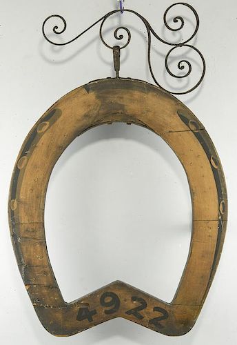 HORSESHOE LIVERY STABLE TRADE SIGN  3888dc