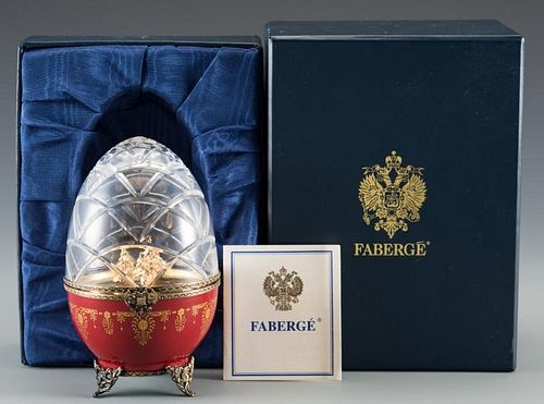 FABERGE LIMOGES CHRISTMAS EGGHouse 38891c