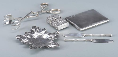 CARTIER, TIFFANY, ASIAN SILVER: 6 NOVELTIES1st