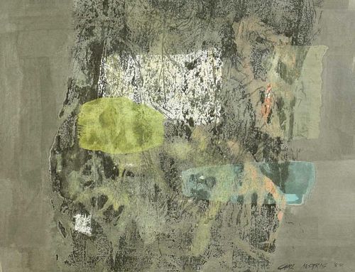 CARL MORRIS MIXED MEDIA ON BOARD  38895b