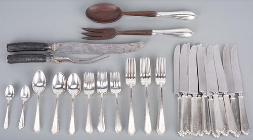 LUNT WILLIAM & MARY STERLING FLATWARE,