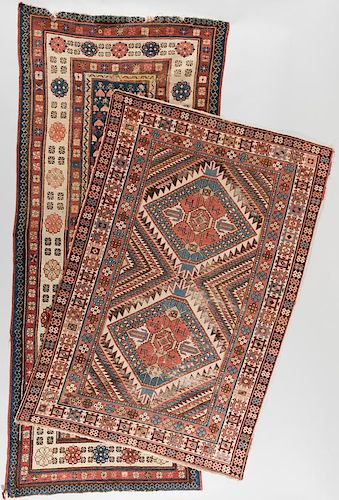 TWO TRIBAL AREA RUGS INCL TALISH1st 3889cc