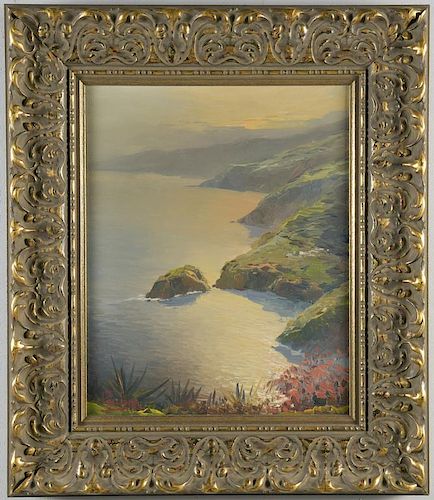 SIGNED SPANISH O/C SEASCAPESpanish oil