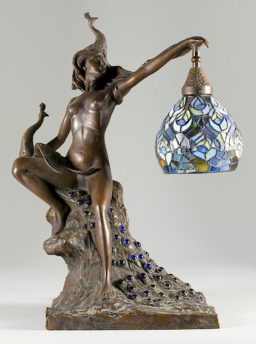 AFTER WOLFERS BRONZE NUDE LAMPAfter 3889ee