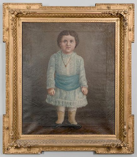 CHILD PORTRAIT IN AESTHETIC FRAMEOil