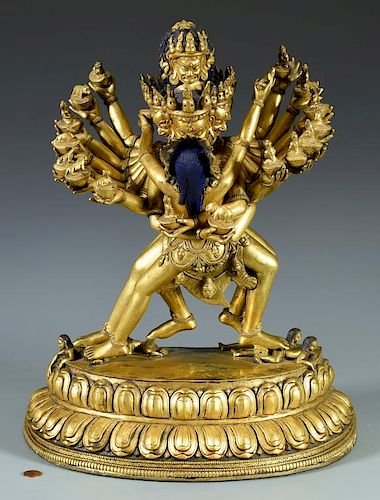 LARGE BRONZE TIBETAN HAYAGRIVA 388b08