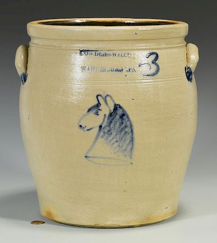 COWDEN & WILCOX STONEWARE JAR W/