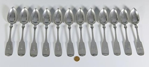 12 COLUMBIA, TN COIN SILVER SPOONS12