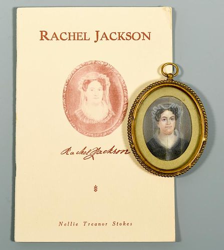 RACHEL JACKSON PORTRAIT MINIATURE19th