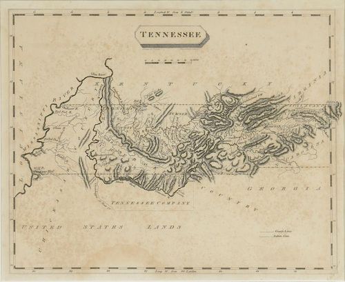 TENNESSEE MAP SAMUEL LEWIS ALEXANDER 388c45