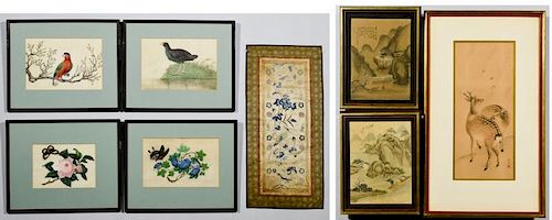 7 ASIAN ARTWORKS INCL WATERCOLORS1st 388cc4