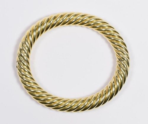 18K ITALIAN TWIST CABLE BANGLE 388d51