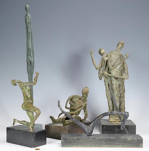 5 SCULPTURES MANNER OF GIACOMETTIGroup 388dd1