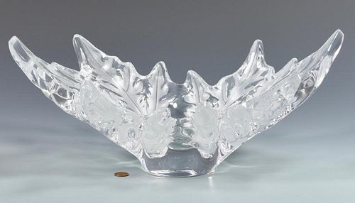 LARGE LALIQUE GLASS FERN CENTER 388dff