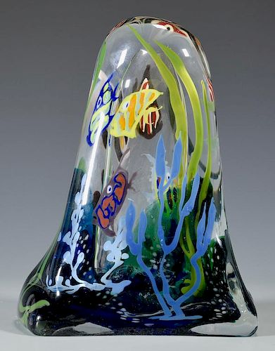 RICHARD JOLLEY GLASS FISH SCULPTURERichard