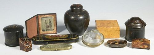 9 ASSORTED BOXES PLUS DAGUERREOTYPENine