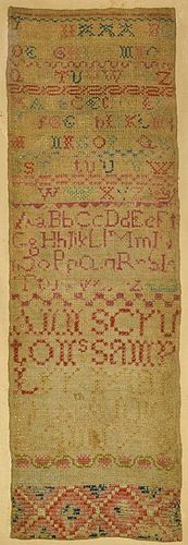 18TH CENT. ENGLISH SAMPLER, ANN