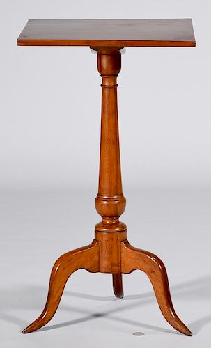 NEW ENGLAND MAPLE CANDLE STAND.American