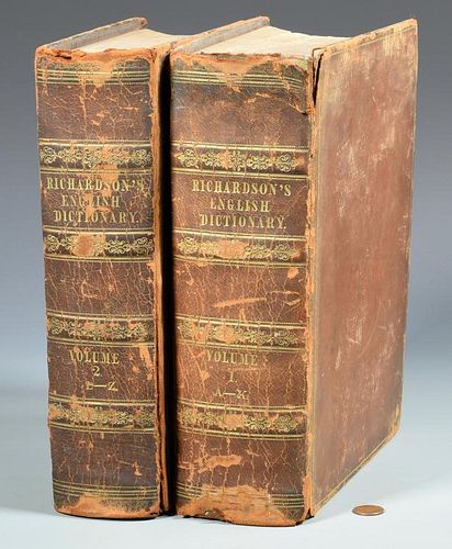 RICHARDSONS DICTIONARY, 1839, 2 VOLS.RICHARDSON,