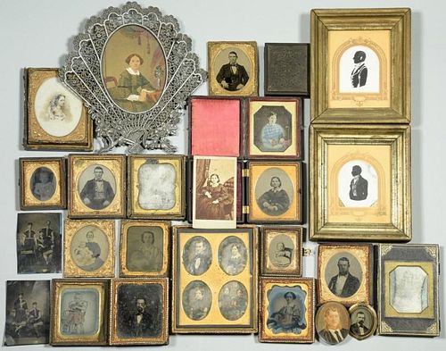 ARCHIVE OF AMBROTYPES, TINTYPES, DAGS,