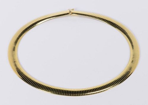 14K OMEGA COLLAR NECKLACE 45 8 388ffc