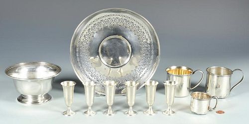 11 PCS STERLING SILVER TABLE HOLLOWAREGroup 389042