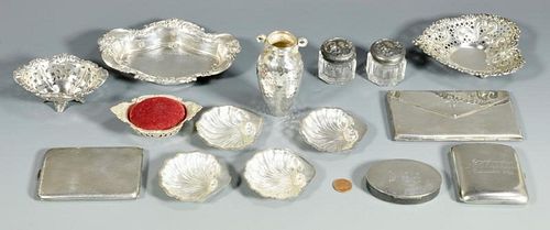 MISC. SILVER INC. VANITY PIECES,