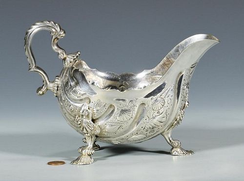 ROCOCO STYLE STERLING SAUCEBOATRococo 38904c