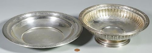 2 STERLING SILVER BOWLS, GORHAM AND