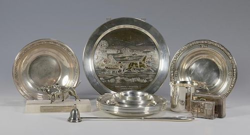 GROUP OF STERLING PLATES ETC  389049