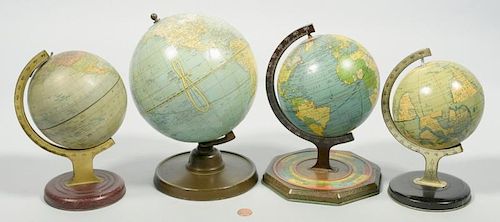 4 VINTAGE GLOBESA Collection of 38906a
