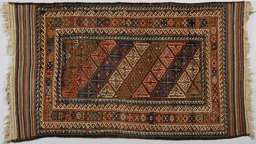 SEMI-ANTIQUE BALUCHI AREA RUGBaluchi