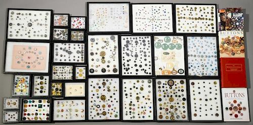 EXTENSIVE BUTTON COLLECTION W/