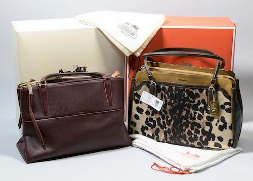 2 COACH PURSES, INCL. ONE NEW WITH