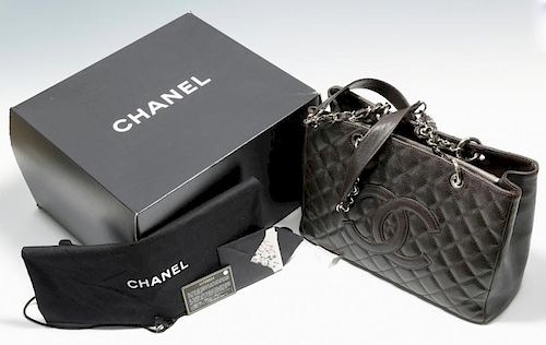 CHANEL DARK BROWN GRAND SHOPPING 389084